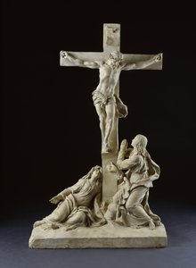 Ristiinnaulitseminen, Neitsyt Marian ja Pyhän Johannes evankelistan kanssa, 1785 (terrakotta)